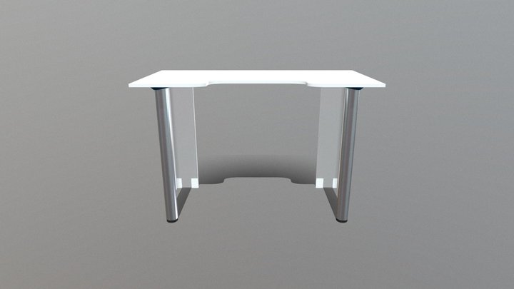 Стол компьютерный, сокол-т 3D Model