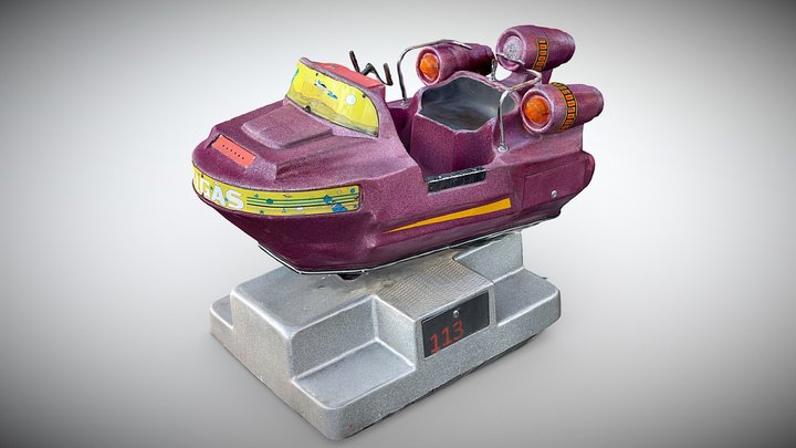 Kids Carnival Rocket Ride 3D Model