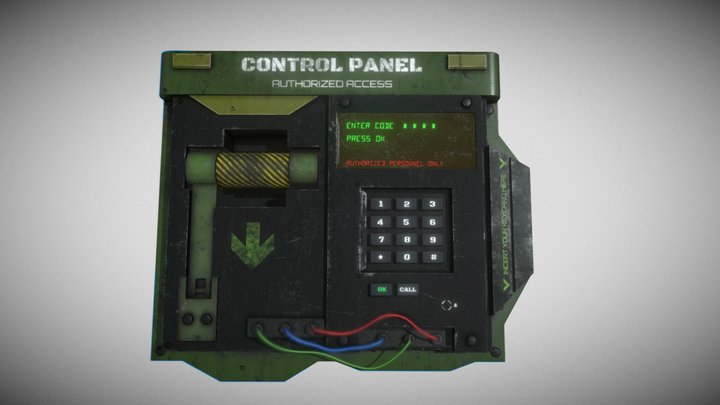 Control Panel 3D Model