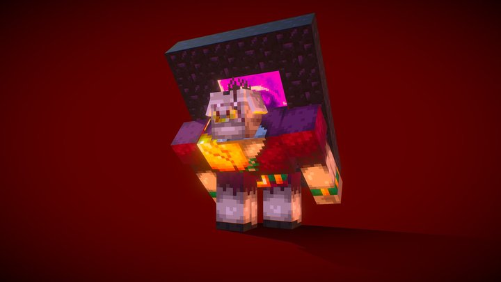 Portal Piglin 3D Model