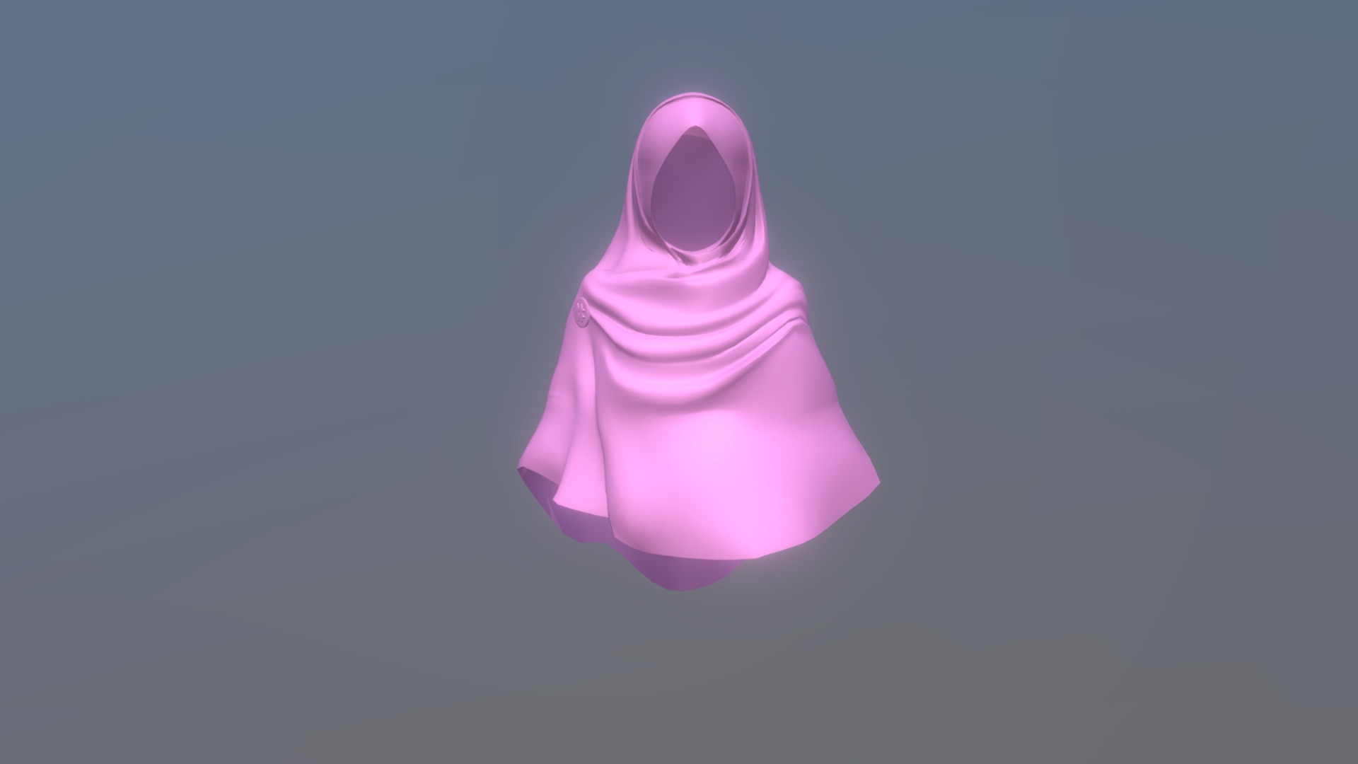 3D model Hijab Model 1 - This is a 3D model of the Hijab Model 1. The 3D model is about a pink plastic toy.