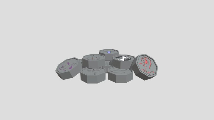 12 Talismans Staging 3D Model