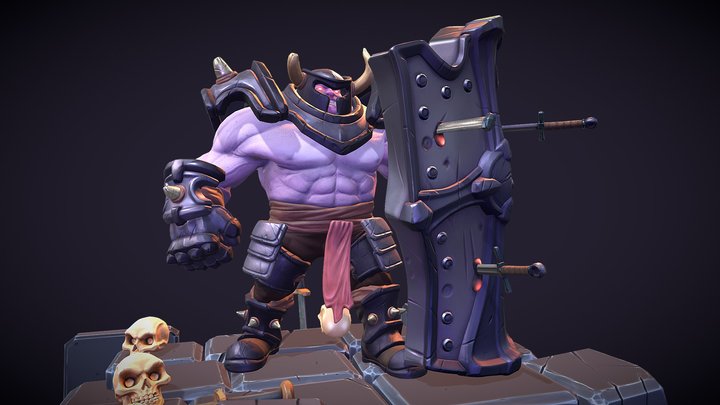 Bull Knight 3D Model