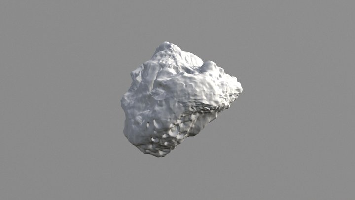 004 Second Asteroid Rock 3D Model