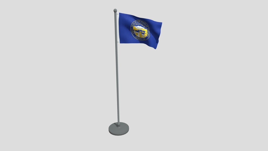 Animated Flag Of Nebraska State