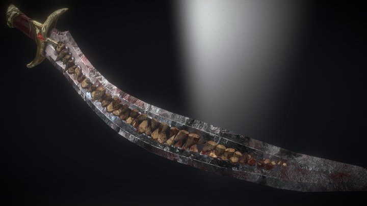 Animated Monster Fantasy Sword | FREE 3D Model