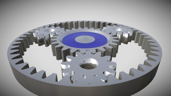 Cogwheels animation 3D Model