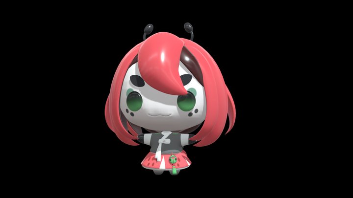Beribug Chibi Vtuber Model 3D Model