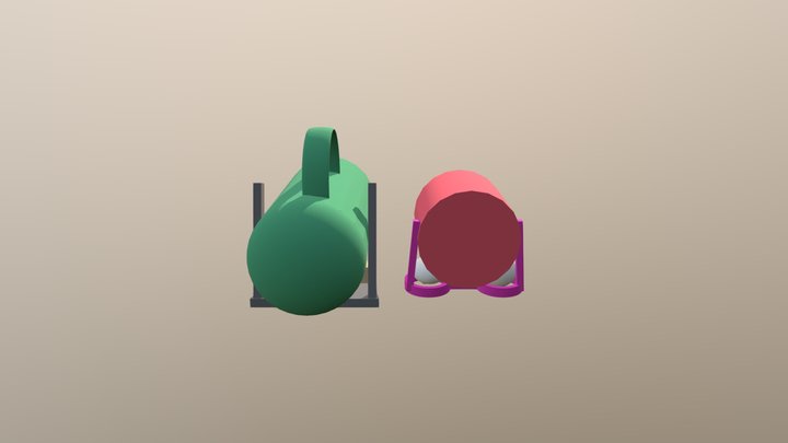 Blender Pickle And Chicken Cup (1) 3D Model