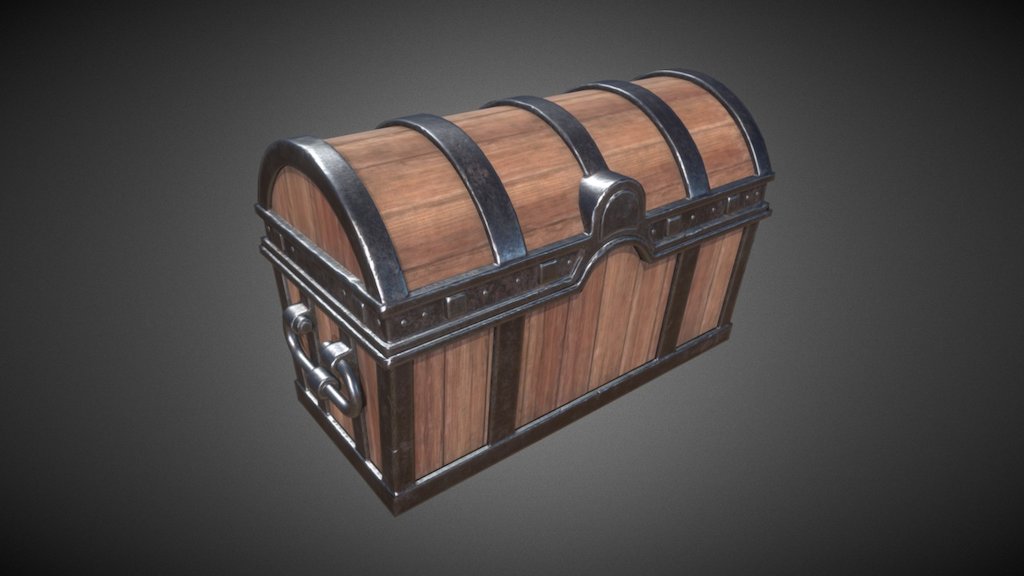 Wooden treasure chest - Download Free 3D model by Stan (@Stas_SayHallo ...