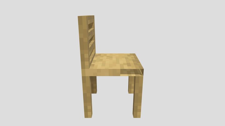 Minecraft Chair 3D Model