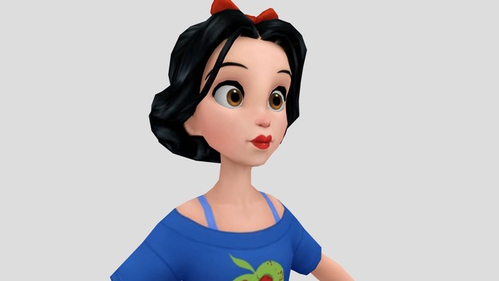 Comfy Snow White 3D Model