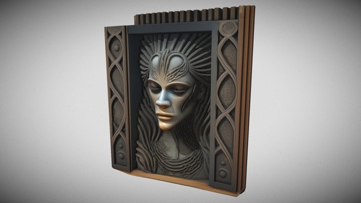 Gothic Book Nook 3D Model