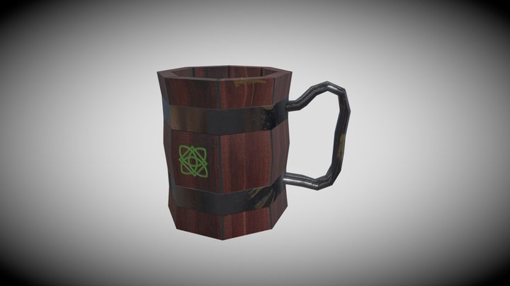 WoodenMug 3D Model