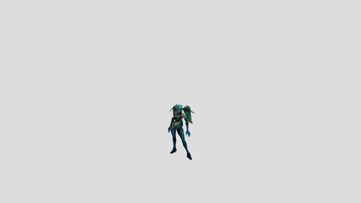 Lagoon Dragon Kai'sa 3D Model