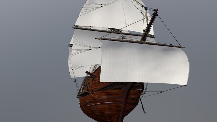 Golden Hinde 3D Model