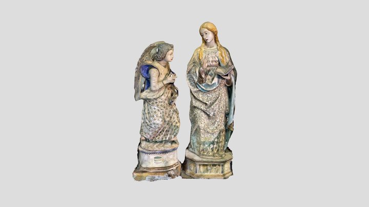 Statue nicchia Batia Tortorici (Messina) 3D Model