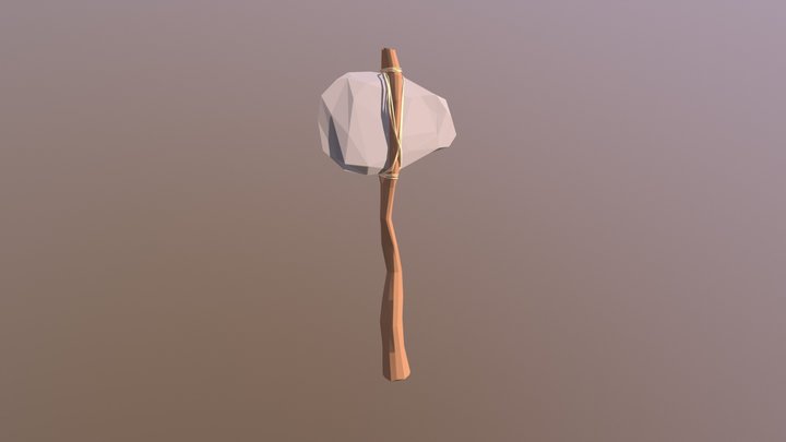 Stone axe first try 3D Model