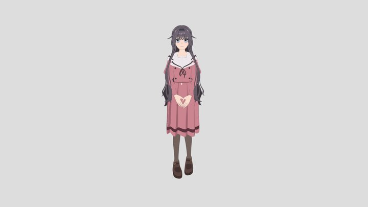 Kaoruko Waguri 3D Model
