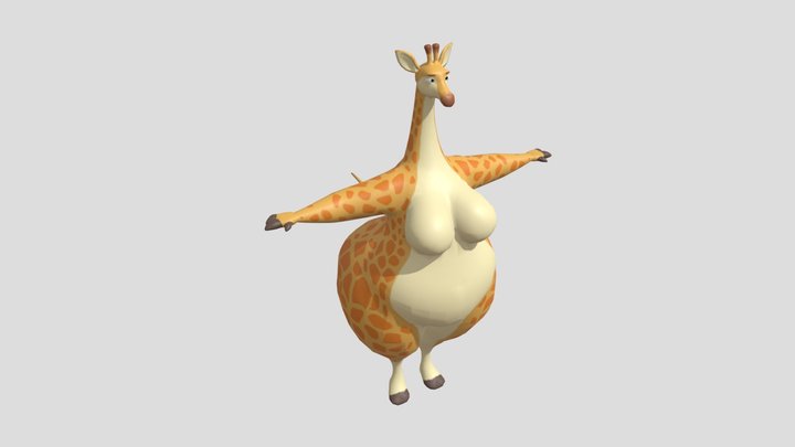 Thicc Giraffe V 2.0 3D Model