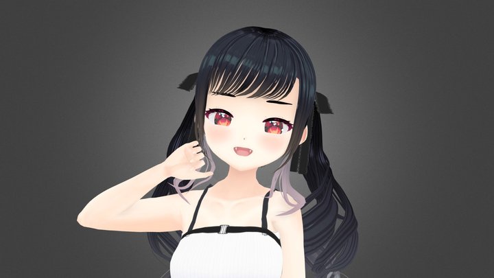 Arinya - Anime Character from [Luna has gone] 3D Model