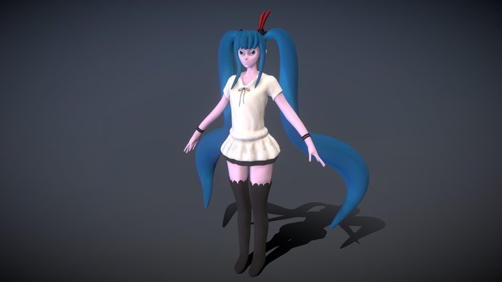 Hatsune Miku 3D Model