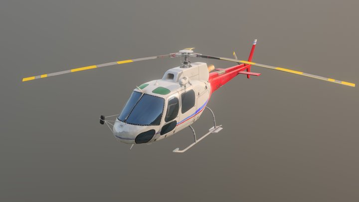 AS350 Écureuil 3D Model