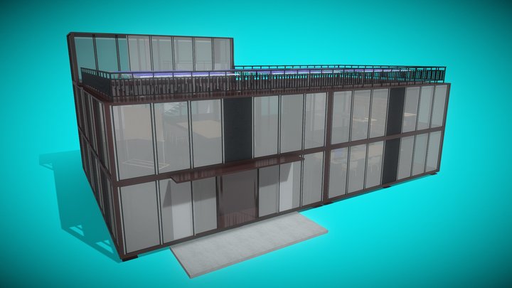 集装箱办公室-Container office. – Kostenloses 3D-Modell STL