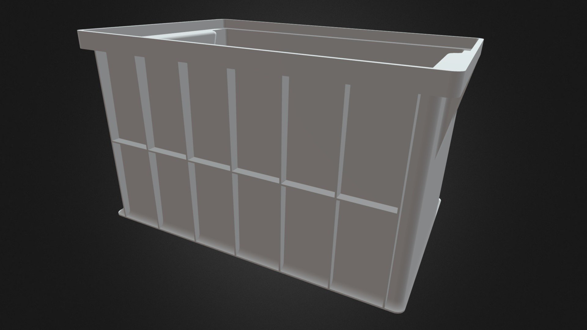 Stackable Storage Bin Capacity 2 Litres Buy Royalty Free 3D model by