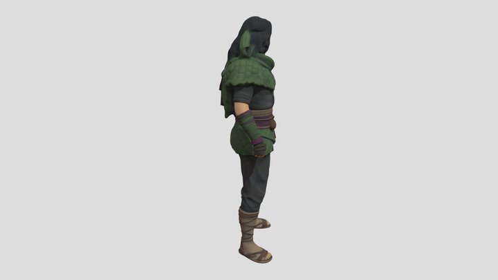 the blindman from ghost cave 3D Model