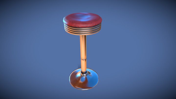 Dinner Stool 3D Model