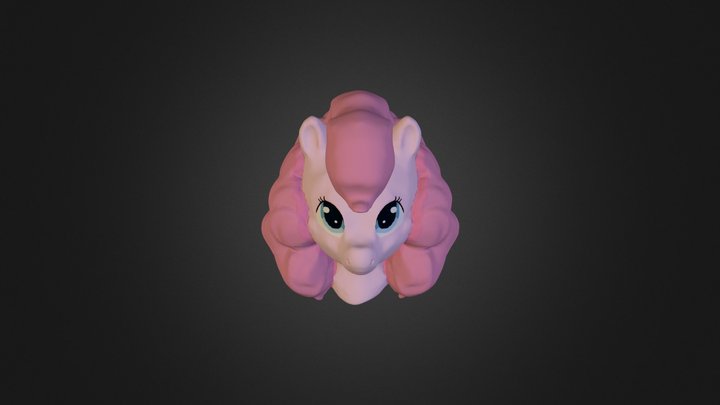 a pink horse 3D Model