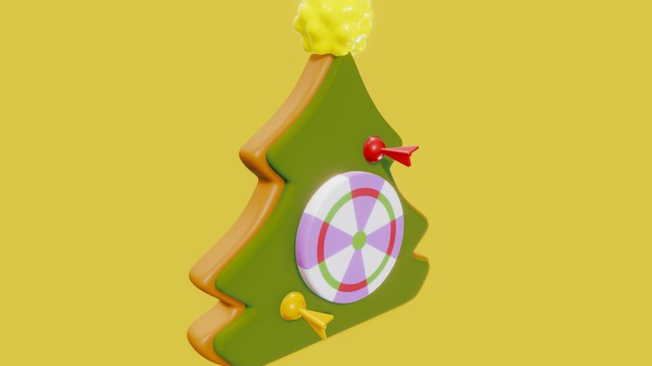 聖誕樹糖霜餅乾 / Christmas Tree Icing Cookie 3D Model