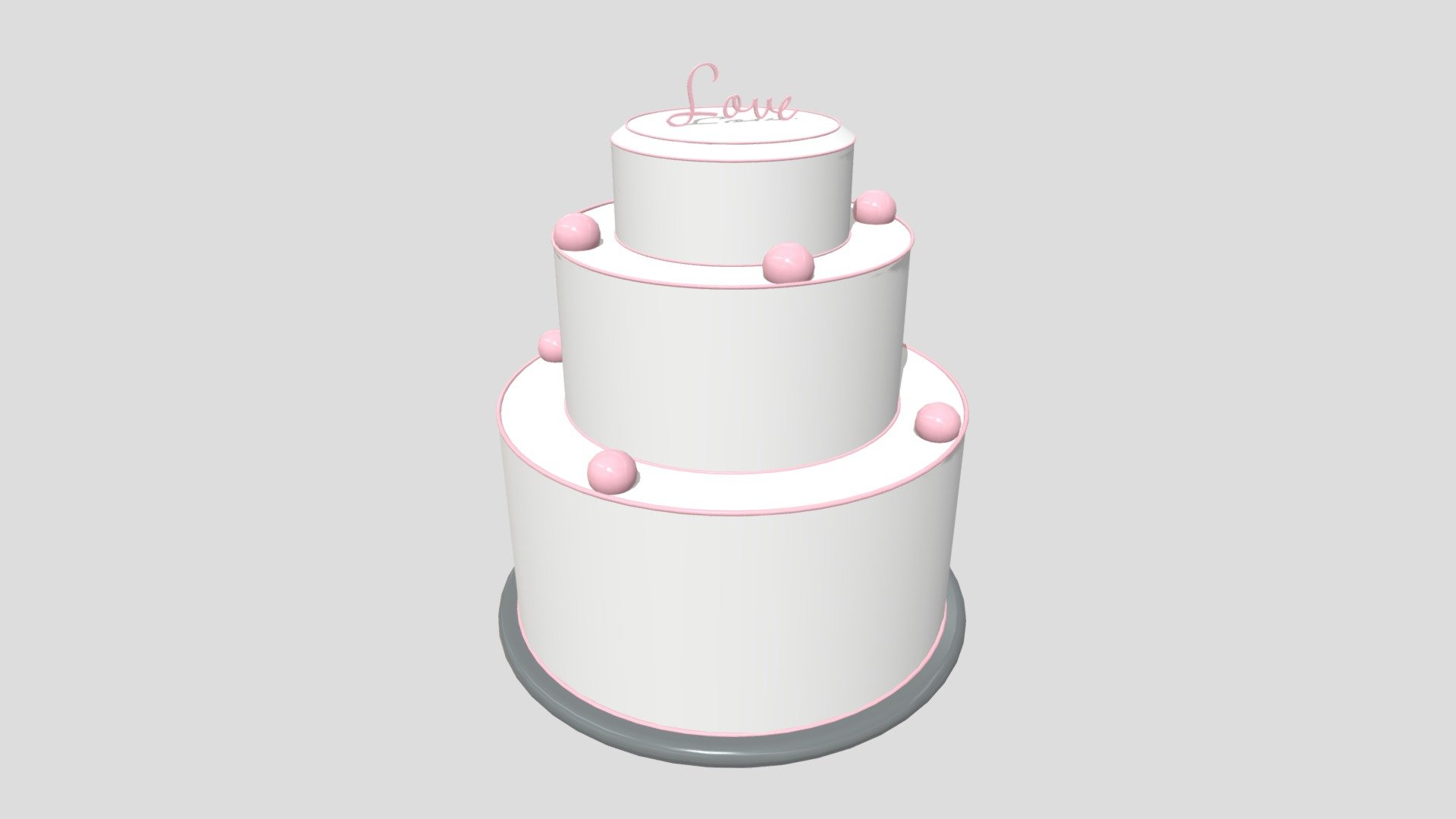 Wedding Cake - Download Free 3D model by Jayasurya