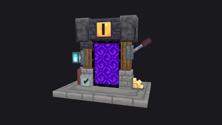 Artificial nether portal 3D Model