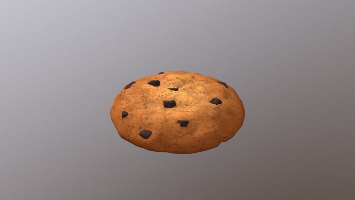 Chocolate Chip Cookie 3D Model 3D Model