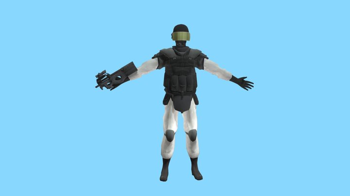 SCP Guard 3D Model