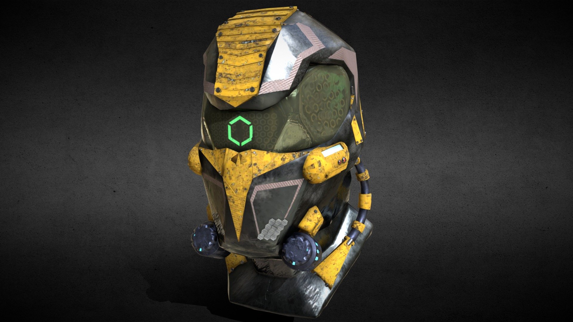 Кибер шлем - Download Free 3D model by stveega228 [a8c1085] - Sketchfab