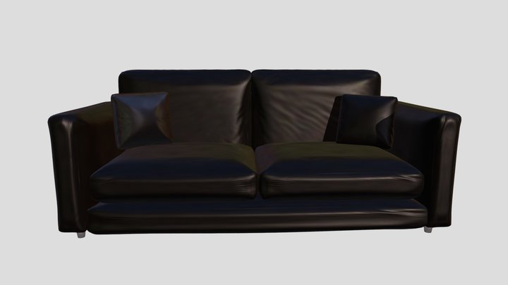 Leather Sofa 3D Model