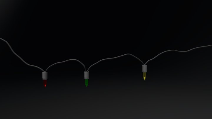 Christmas Lights 3D Model