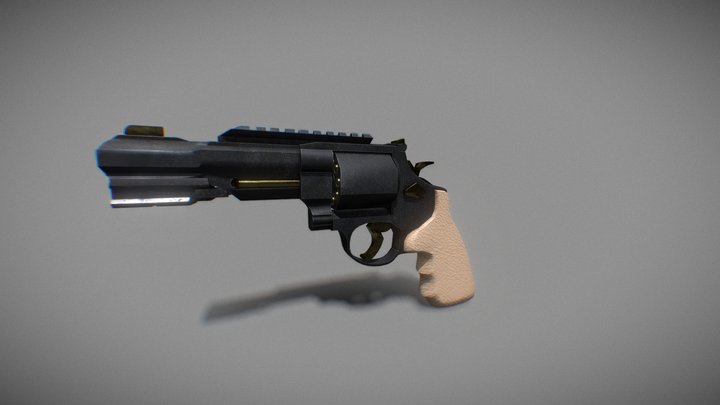 CSGO Revolver 3D Model