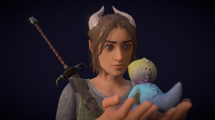 fantasy character project 3D Model