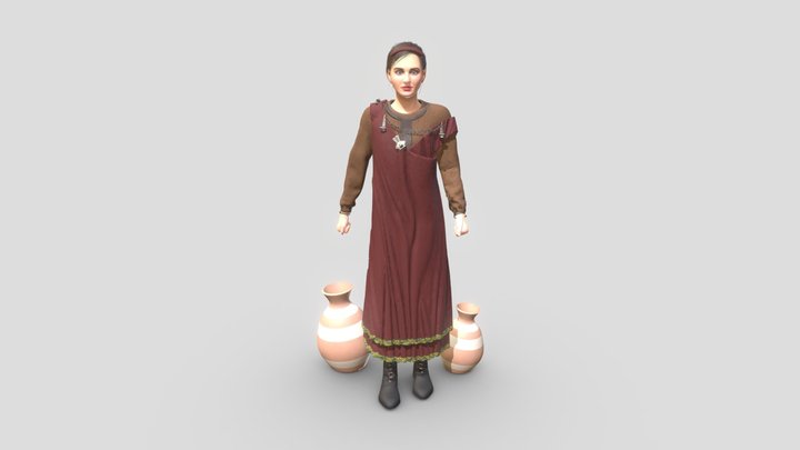 Dame de Salquenen 5 3D Model