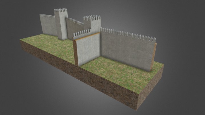 Animación semisótano palacio Pedro I 3D Model