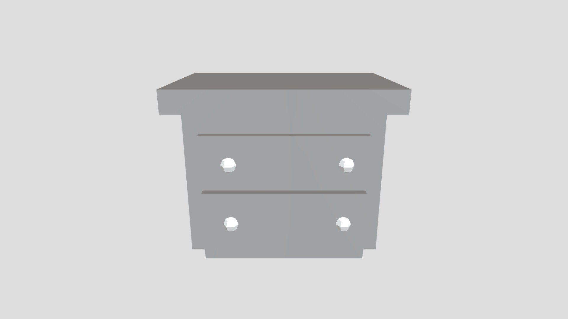 Buró_night table lowpoly