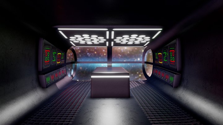 Space ship 3D Model