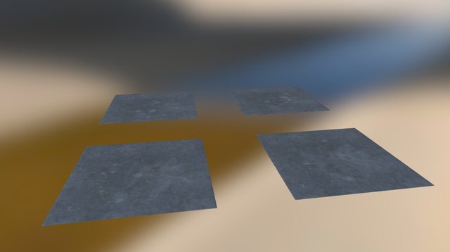 Concrete Tiles 01 3D Model