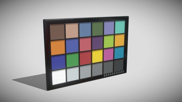 Color Checker 3D Model