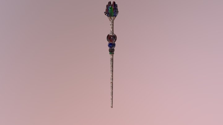 Staff (Low poly) 3D Model