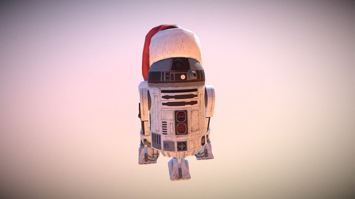 R2D2 Christmas 3D Model